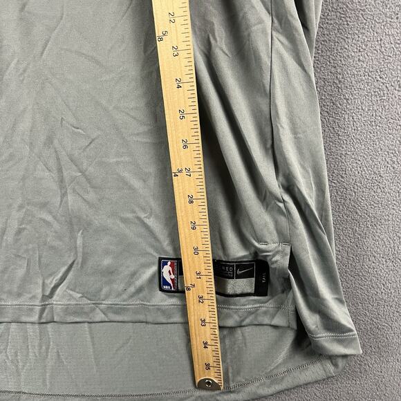 Nike Shirt Mens XL Tall Gray Sacramento Kings Dri-Fit Short Sleeve Team Issued - Picture 5 of 5